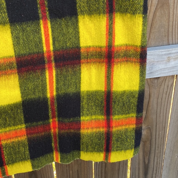 Vintage Bedding Vintage Tartan Plaid Throw Wool Blanket Poshmark